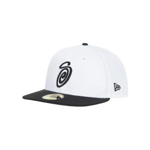 Casquette Stussy blanche et noire