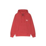 Pull à capuche rouge stussy