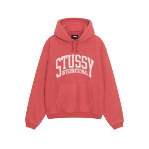 Sweat à capuche Stussy International Rouge