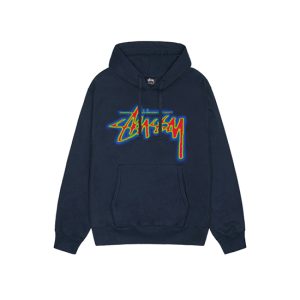 Stussy Thermal Stock Sweat à capuche Bleu marine