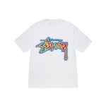 T-shirt thermique Stussy blanc