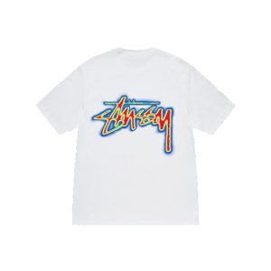 T-shirt thermique Stussy blanc