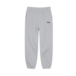 Pantalon Gris Stussy Stock Logo