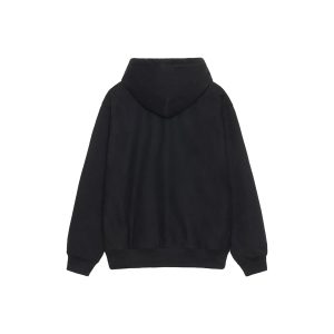 pull à capuche noir stussy